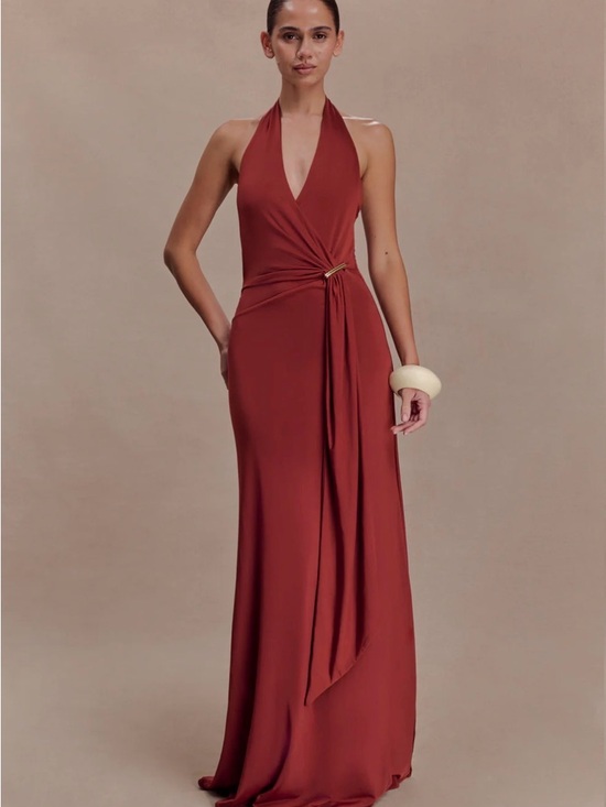 Meshki Dresses & Skirts - Meshki Halter Neck Gown